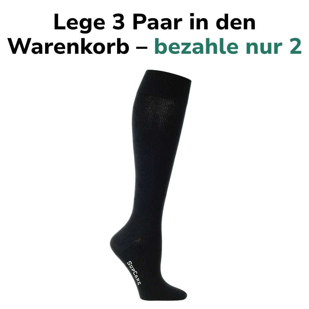 Atmungsaktive Stützstrümpfe für federleichte Beine