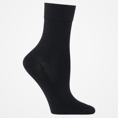Premium Stützsocken für heiße Tage - Schwarz einfarbig