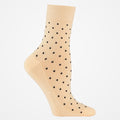 Premium Stützsocken für heiße Tage - Beige gepunktet
