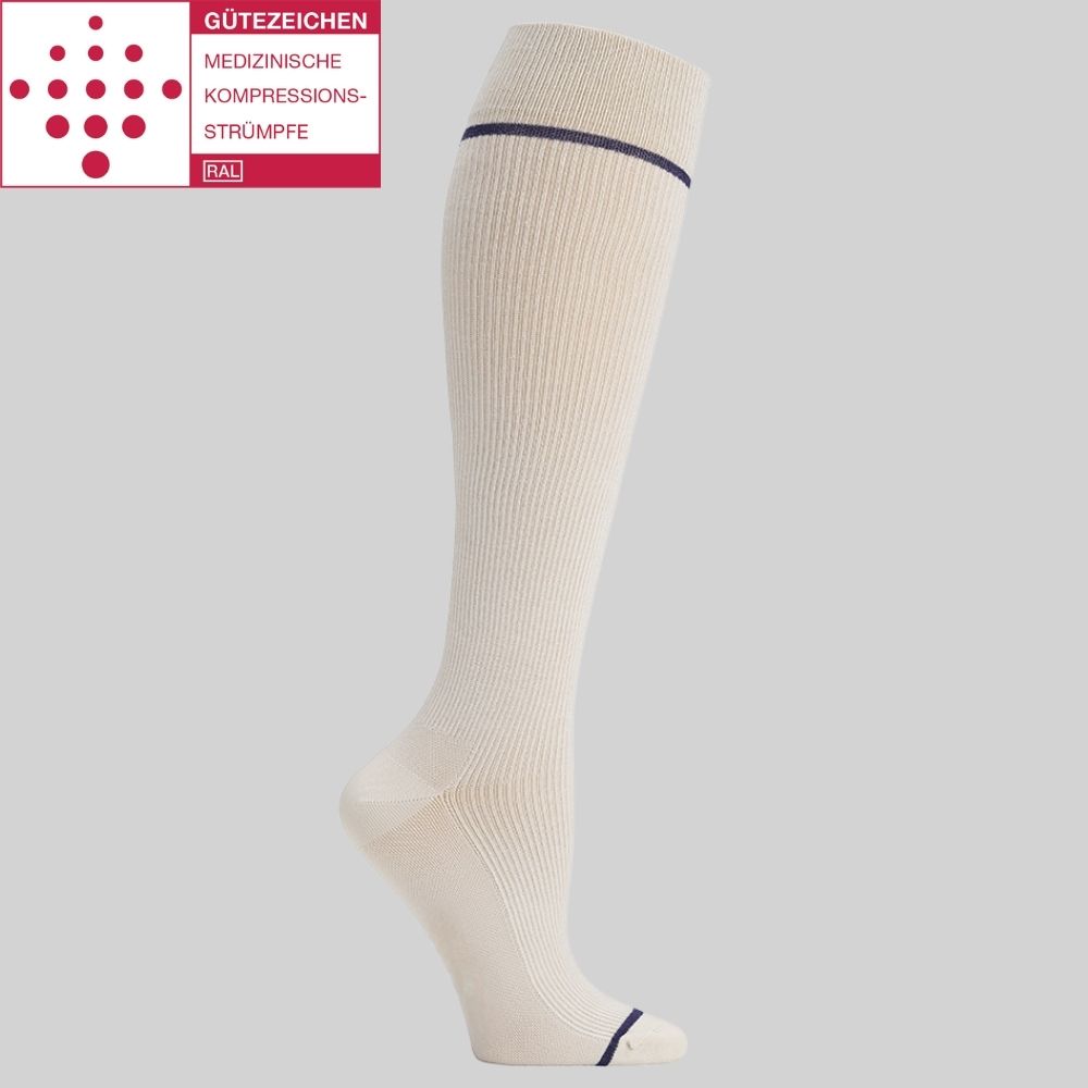 Medizinische Kompressionsstrümpfe Klasse 2 (Ccl 2) Beige