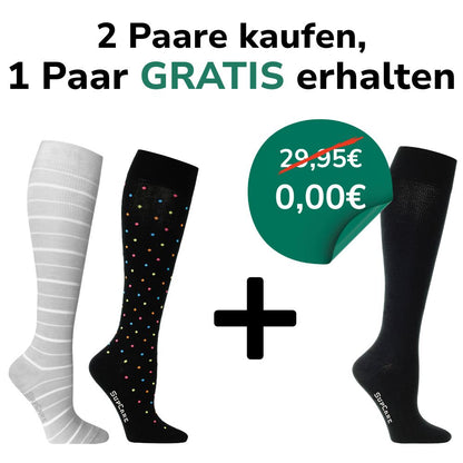 Atmungsaktive Stützstrümpfe für federleichte Beine