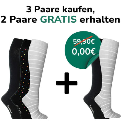 Atmungsaktive Stützstrümpfe für federleichte Beine