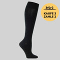 Baumwoll-Stützstrümpfe - Schwarz einfarbig