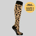 Baumwoll-Stützstrümpfe - Leo Beige-Braun