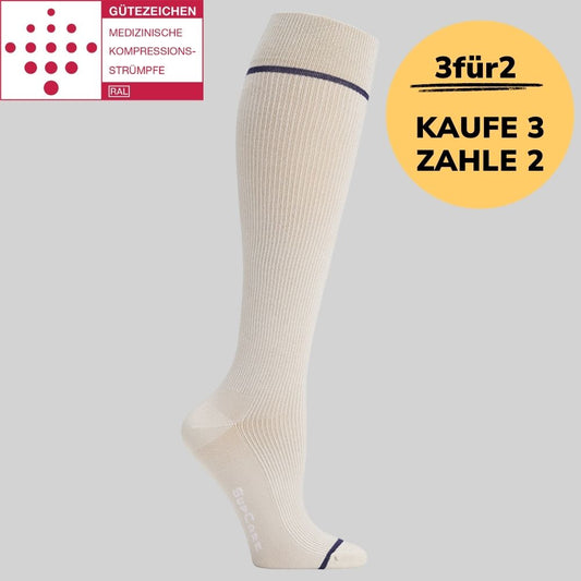 Medizinische Kompressionsstrümpfe Klasse 2 (Ccl 2) Beige