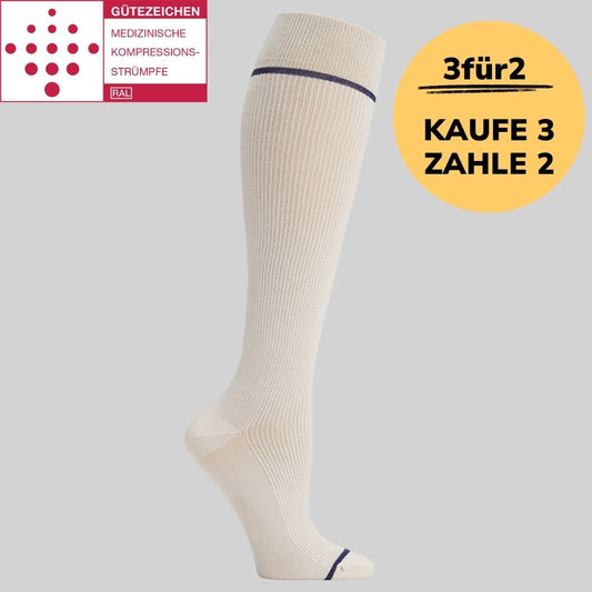 Medizinische Kompressionsstrümpfe Klasse 2 (Ccl 2) Beige